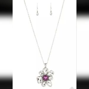 Elegant Silver Necklace and Earring Set